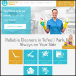 Screen shot of the Cleaners Tufnell Park website.