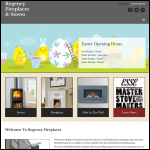 Screen shot of the Regency Fireplaces Ltd website.