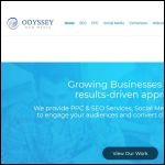 Screen shot of the Odyssey New Media Ltd website.