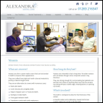 Screen shot of the Alexandra Dental Care website.
