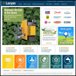 Screen shot of the Loryan Renewable Engineering Ltd website.