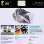 Screen shot of the Guildbourne Printing Services website.