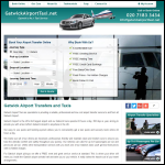 Screen shot of the Gatwick Airport Taxi website.