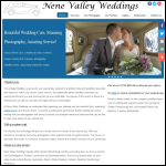 Screen shot of the Nene Valley Weddings website.