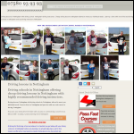 Screen shot of the driving lessons in nottingham http://drivingforlife.co.uk website.