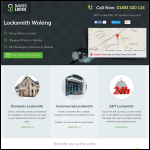 Screen shot of the Locksmith Woking website.