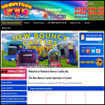 Screen shot of the Braintree Bouncy Castles website.