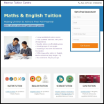 Screen shot of the Harrow Tuition Centre website.