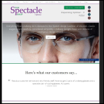 Screen shot of the The Spectacle Shop website.