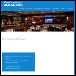 Screen shot of the Kent Commercial Cleaners website.