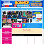 Screen shot of the Bounce n Bubblez website.