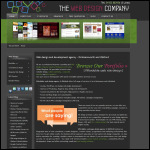 Screen shot of the The Web Design Company website.