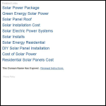 Screen shot of the Power Installs Ltd website.
