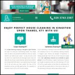 Screen shot of the Cleaner Kingston upon Thames Ltd website.