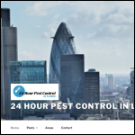 Screen shot of the 24 Hour Pest Control In London website.