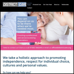 Screen shot of the District Care website.