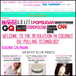 Screen shot of the Coco Diamondz website.