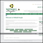 Screen shot of the Withall People website.
