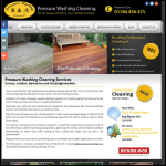 Screen shot of the R & A Pressure Washing Services Ltd website.
