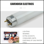 Screen shot of the Cavendish Electrics website.