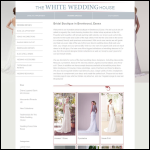 Screen shot of the White Wedding House website.