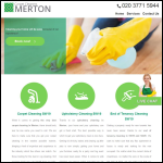 Screen shot of the Carpet Cleaners Merton website.