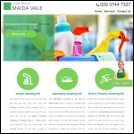 Screen shot of the Carpet Cleaners Maida Vale Ltd website.