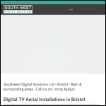 Screen shot of the South West Digital Solutions website.