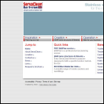 Screen shot of the Servaclean Bar Systems website.