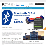 Screen shot of the FliBrd LTD website.