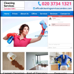 Screen shot of the Cleaning Services Camden website.