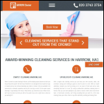 Screen shot of the Harrow Cleaner Ltd website.