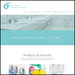 Screen shot of the Professional Washroom Services website.