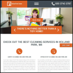 Screen shot of the Holland Park Cleaner website.