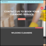 Screen shot of the Wilsons Cleaners website.