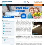 Screen shot of the Comfy Cleaning Bolton website.