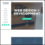Screen shot of the TACO - Talking Colors Web Design Studio website.
