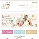 Screen shot of the Baby Blessed website.