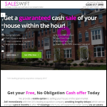 Screen shot of the Saleswift website.