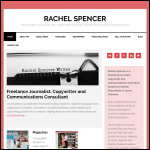 Screen shot of the Rachel Spencer website.