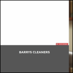 Screen shot of the Barrys Cleaners website.