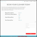 Screen shot of the Reserve Your Cleaners website.