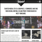 Screen shot of the Tainted Media Ltd website.