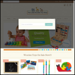 Screen shot of the The Little Wooden Toy Shop website.