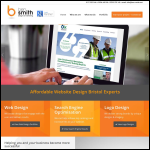 Screen shot of the Ben Smith Web Design Bristol website.