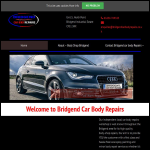 Screen shot of the Bridgend Car Body Repairs website.