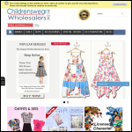 Screen shot of the Childrenswear Wholesalers UK website.