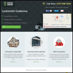 Screen shot of the Locksmith Godstone website.