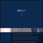 Screen shot of the IRG Executive Search website.