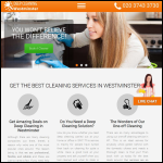 Screen shot of the Deep Cleaning Westminster Ltd website.